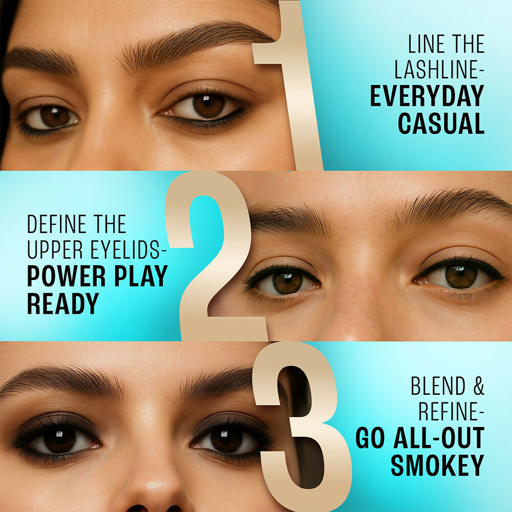 Lakme 9-5 Eyeconic Smokey Kajal - Black | Grocsy