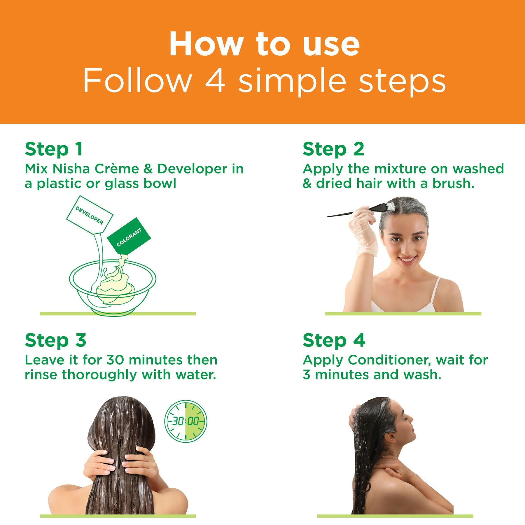 Nisha Creme Hair Color for Women - Golden Blonde | Grocsy