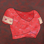 Lorenvalley Fashion Red Soft Paithani Silk Woven Design Copper Zari Meenakari Weaving Saree | Grocsy