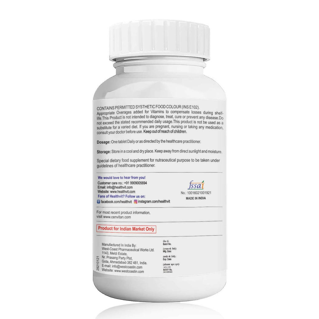 Healthvit Cenvitan Adults Multivitamin & Multimineral Tablets | Grocsy