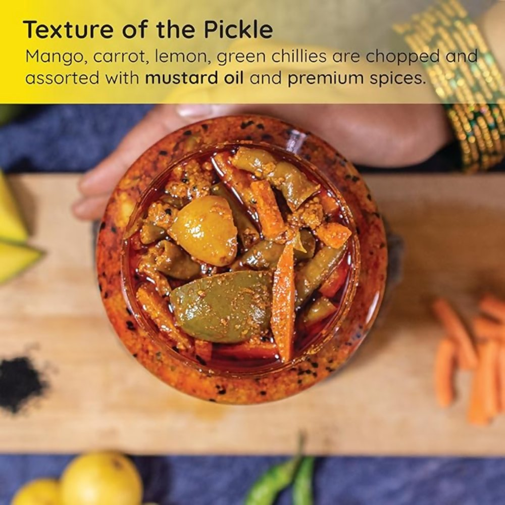 FarmDidi Mixed Pickle - Tangy & Salty | Grocsy