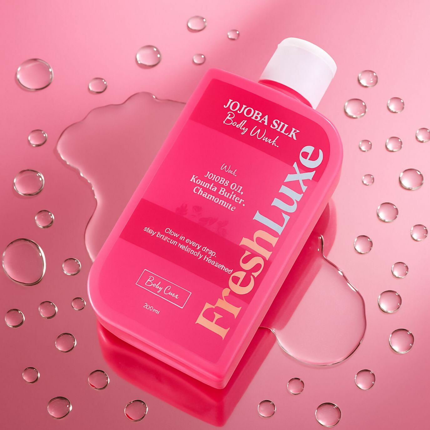 FreshLuxe Silk Bodywash Exfoliating & Hyderation Jojoba, Camomile & Ylang Ylang | Grocsy
