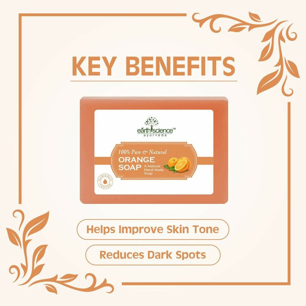Earth Science Ayurveda Orange Bath Soap | Grocsy