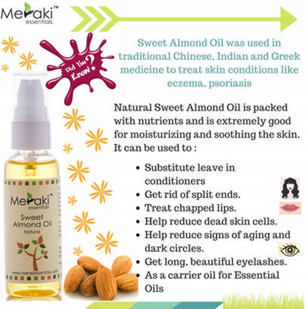 Meraki Essentials Sweet Almond Oil | Grocsy