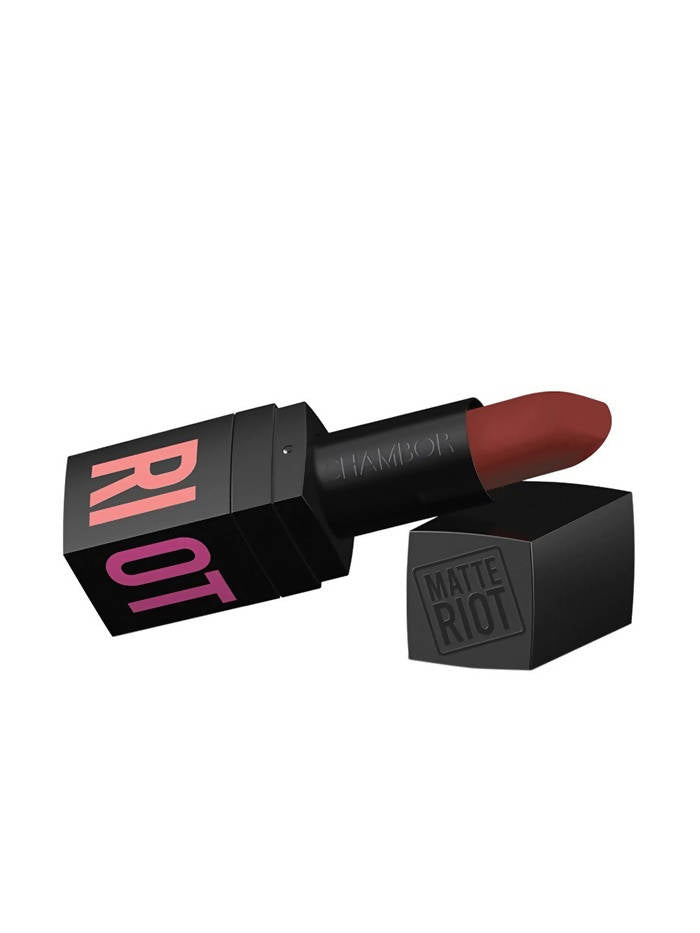 Chambor Brown Matte Riot Lipstick 285 | Grocsy