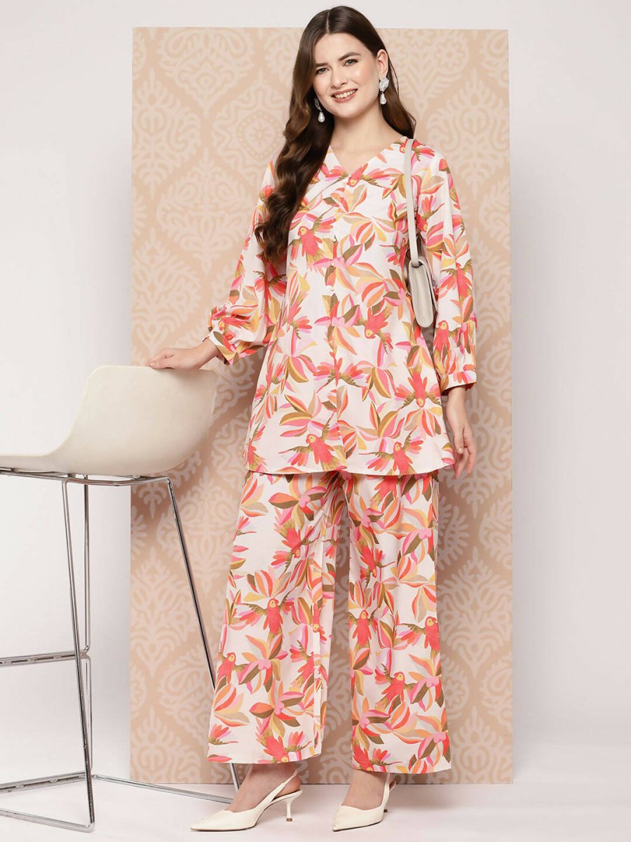 Ahalyaa Women's Traditional Wear Co-ods - Multi | Grocsy