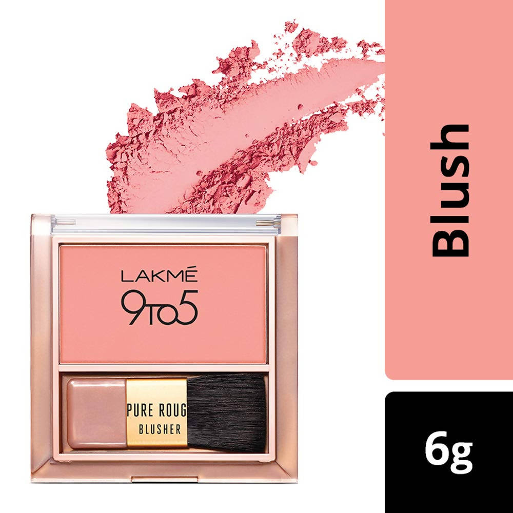 Lakme 9To5 Pure Rouge Blusher - Nude Flush | Grocsy