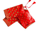 Vamika Red Banglori Silk Embroidery Blouse | Grocsy