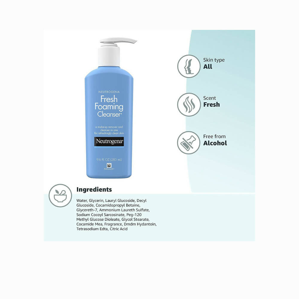 Neutrogena Foaming Facial Cleanser Makeup Remover | Grocsy