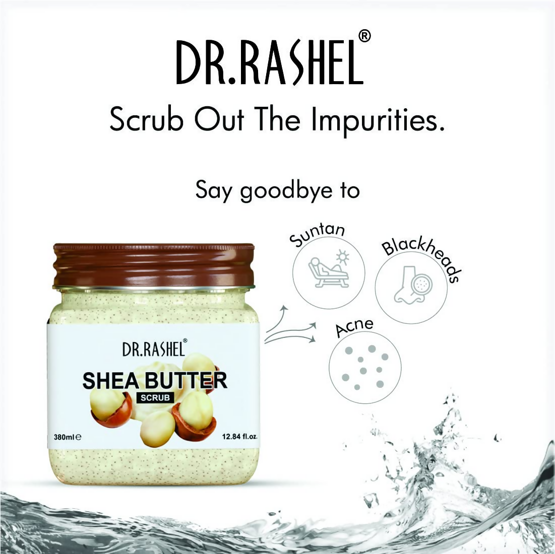 Dr.Rashel Shea Butter Scrub For Face And Body | Grocsy