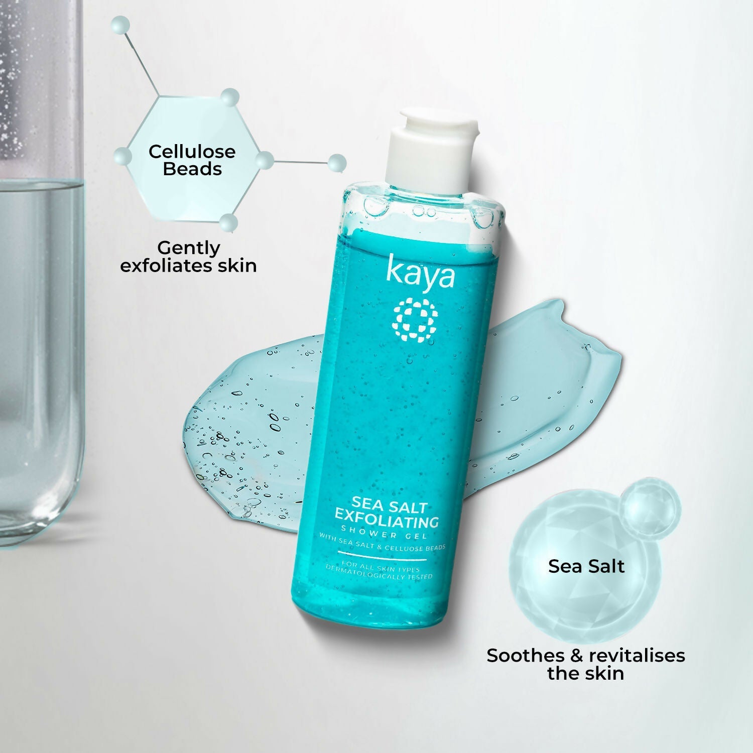 Kaya Sea Salt Exfoliating Shower Gel | Grocsy
