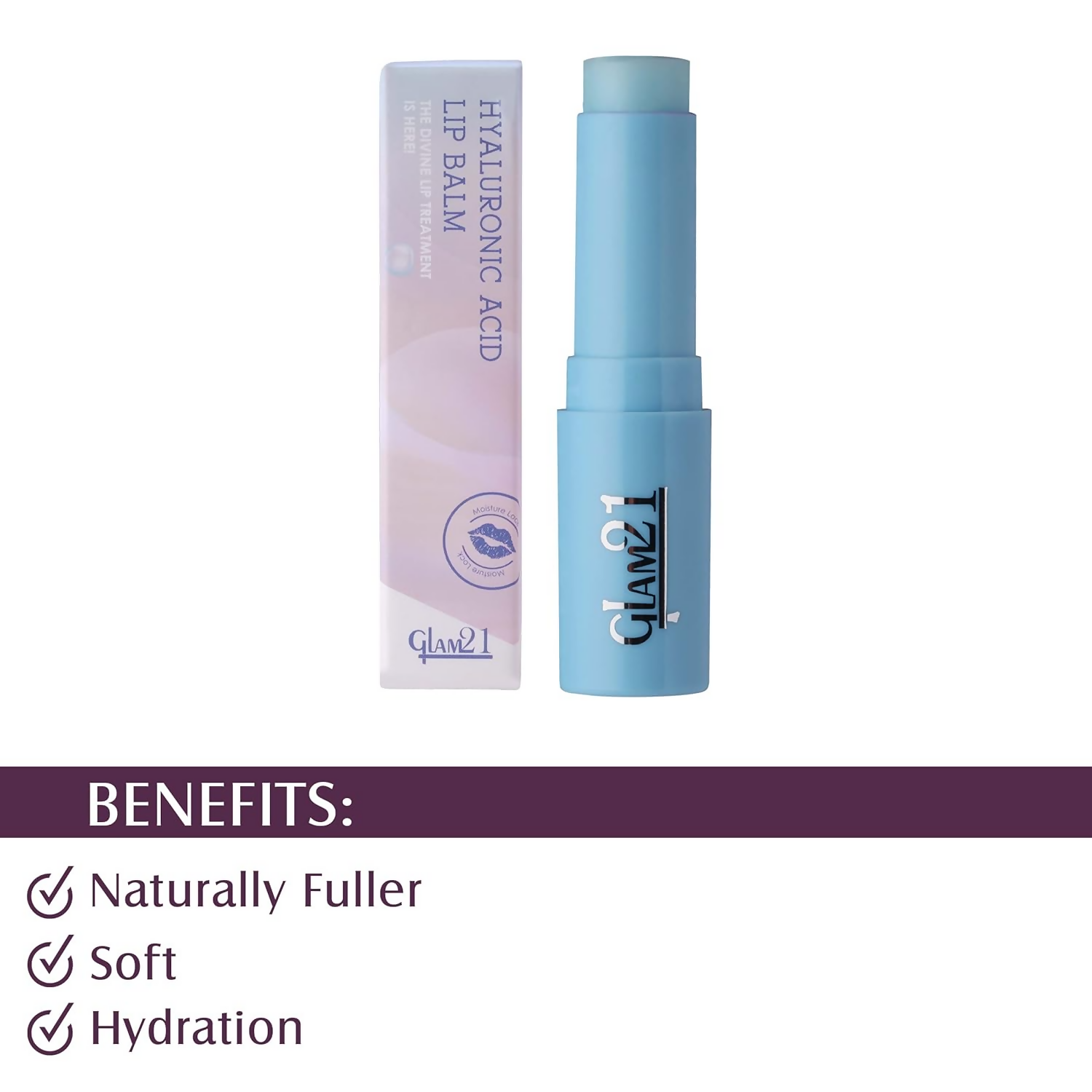 Glam21 Moisturizing Lip Balm With Hyaluronic Acid | Grocsy