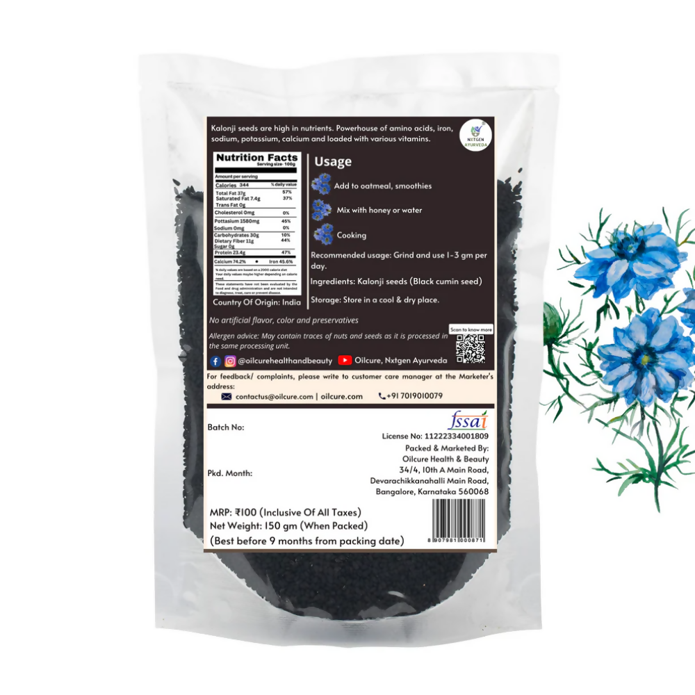 Nxtgen Ayurveda Nigella Sativa (Kalonji) Seeds | Grocsy
