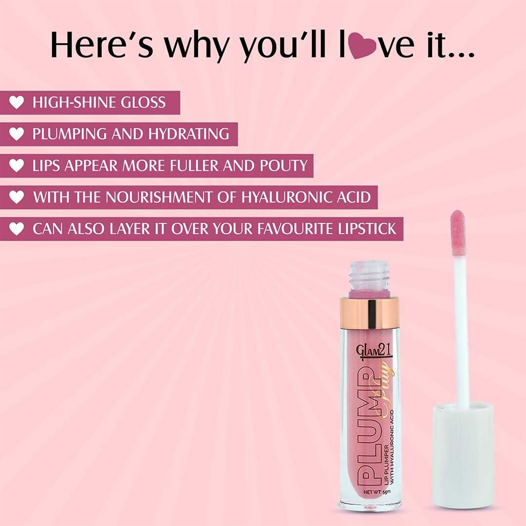 Glam21 Lip Plump Play Lip Plumper With Hyaluronic Acid - 01 Starlight | Grocsy