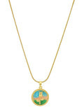 Antique Finish White Crystal Necklace - Ruby Raang | Grocsy