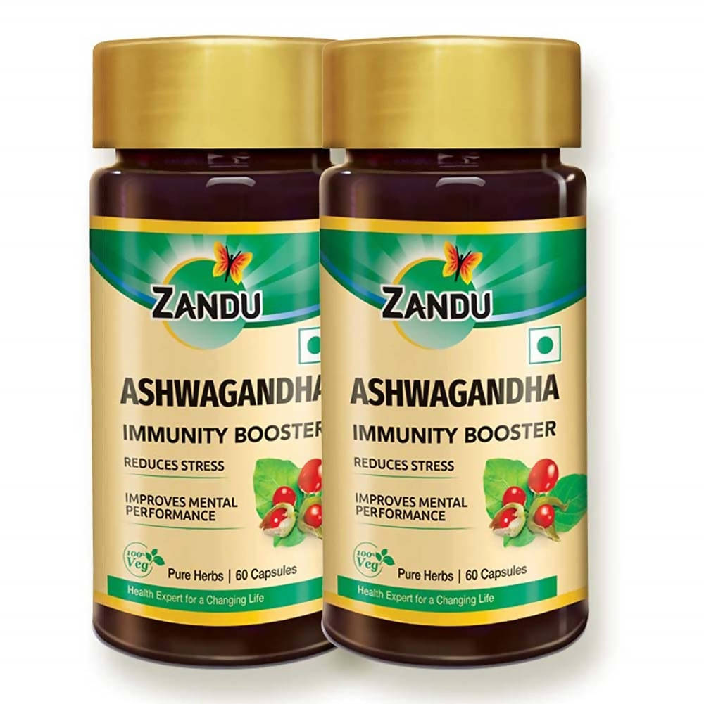 Zandu Ashwagandha Immunity Booster Capsules | Grocsy