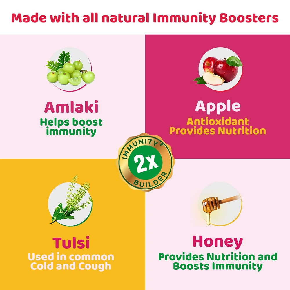 Zandu ImmU Tasty Ayurvedic Soft Chews For Kids Mango Flavour | Grocsy