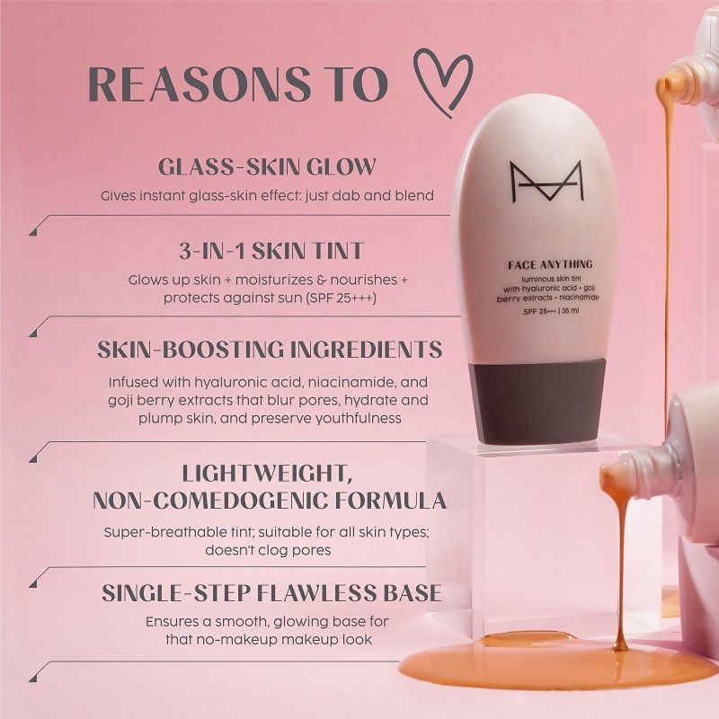 House Of Makeup Face Anything Luminous Skin Tint For Glass Skin - D10 Deep Skin Tone | Grocsy