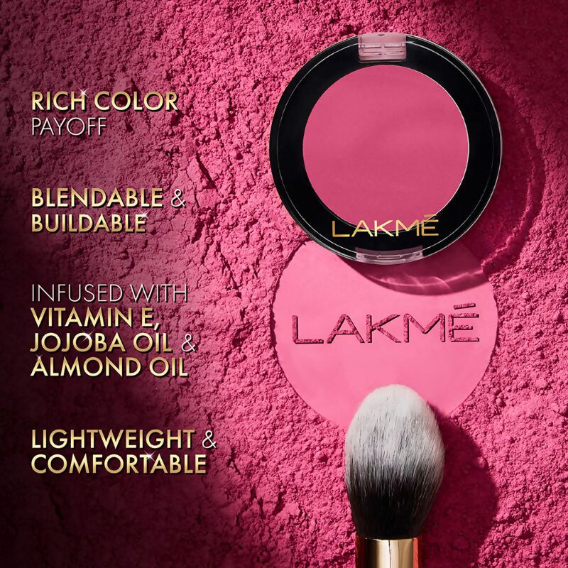 Lakme Face It Blush - Flushed Pink | Grocsy