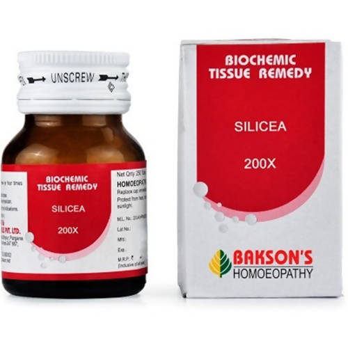 Bakson's Homeopathy Silicea Biochemic Tablets | Grocsy