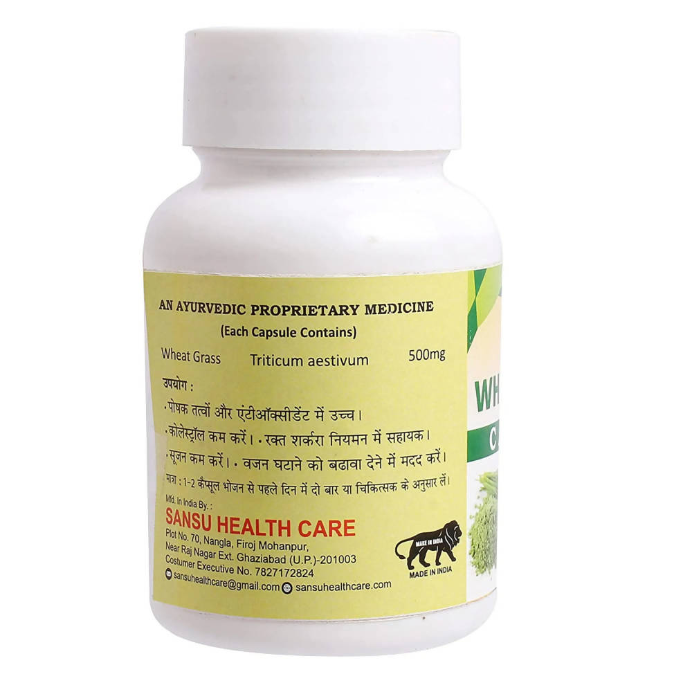 Sansu Wheat Grass Capsules | Grocsy