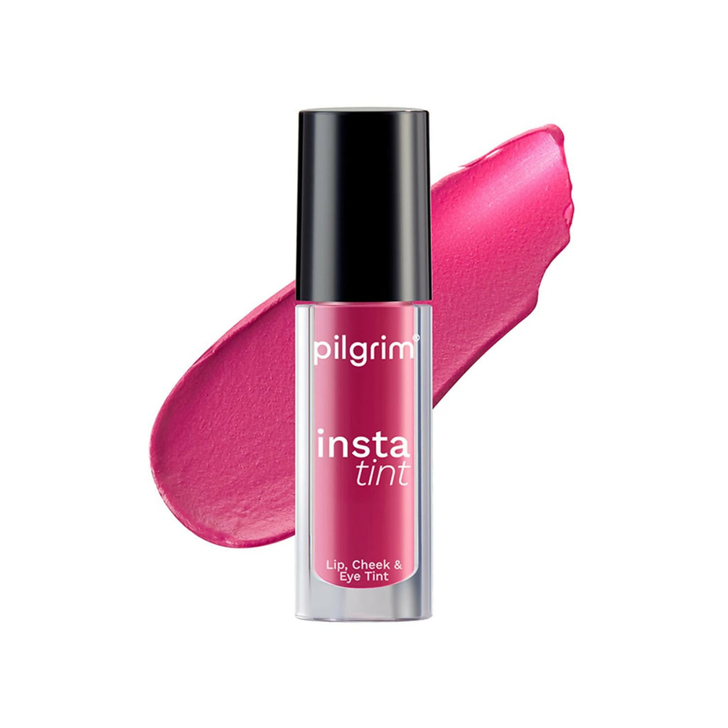 Pilgrim 3 In 1 Lip, Cheek And Eye Tint With Goodness Of Spanish - Pink Filter - 01 | Grocsy