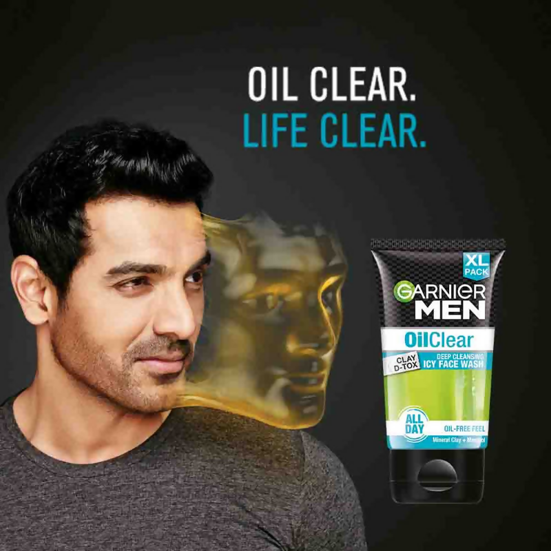 Garnier Oil Clear Facewash For Men | Grocsy