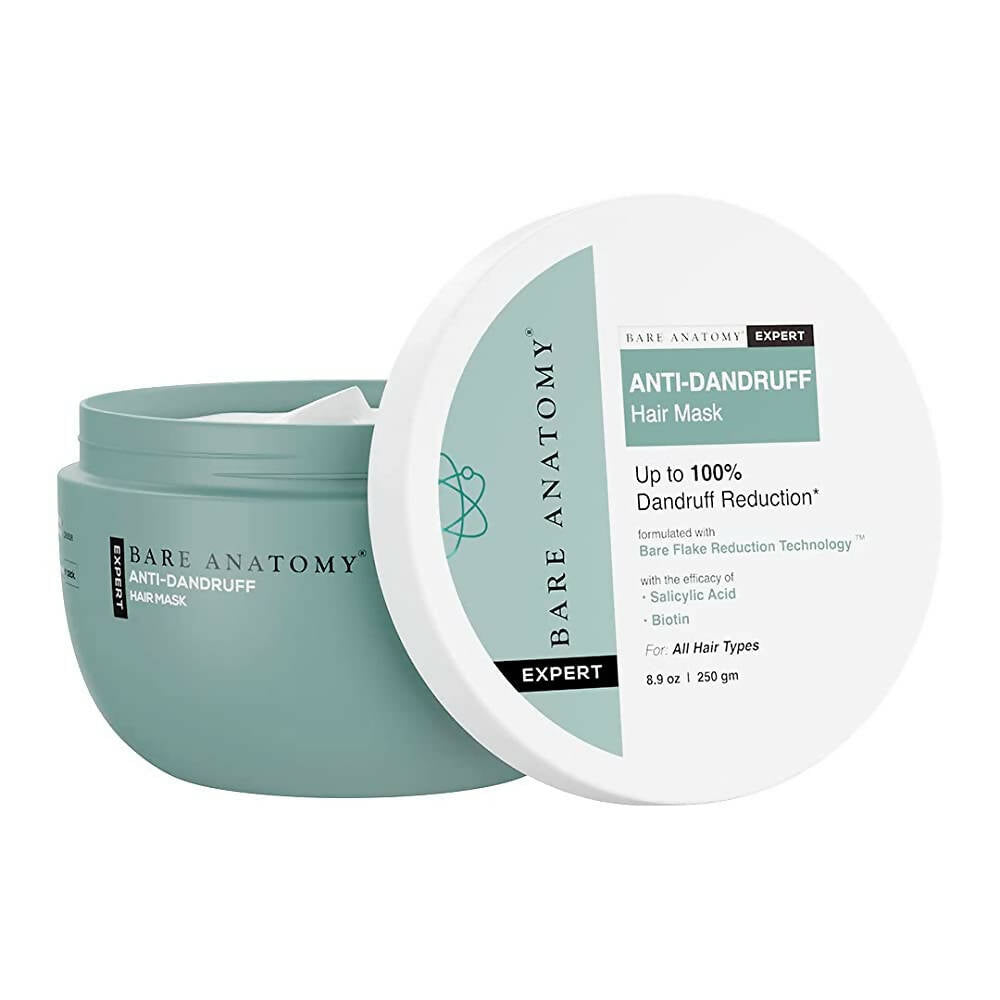 Bare Anatomy Expert Anti-Dandruff Hair Mask with Biotin & Solicylic for Hair Smoothing & Conditioning | Grocsy