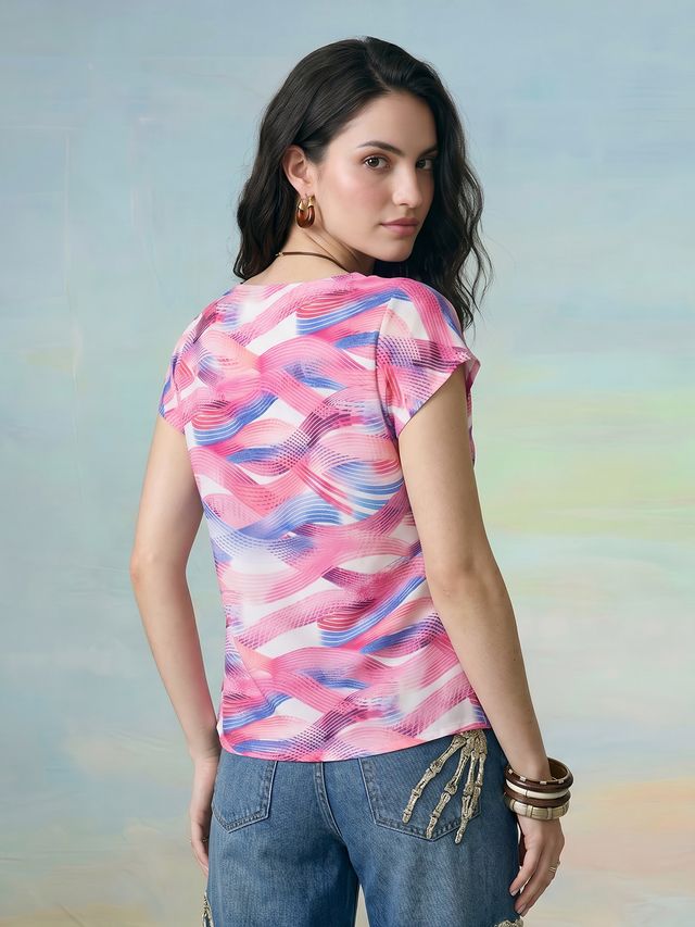 Janasya Multi Straight Crepe Top | Grocsy