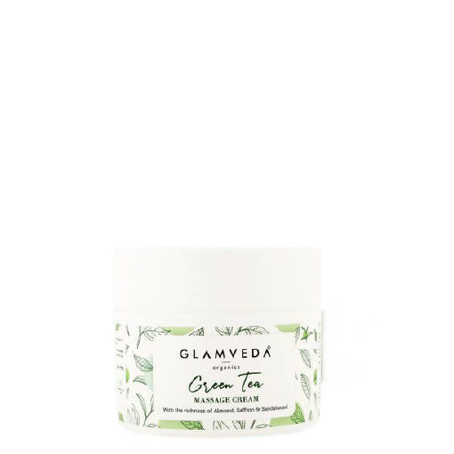 Glamveda Green Tea Recharge & Renew Massage Cream | Grocsy