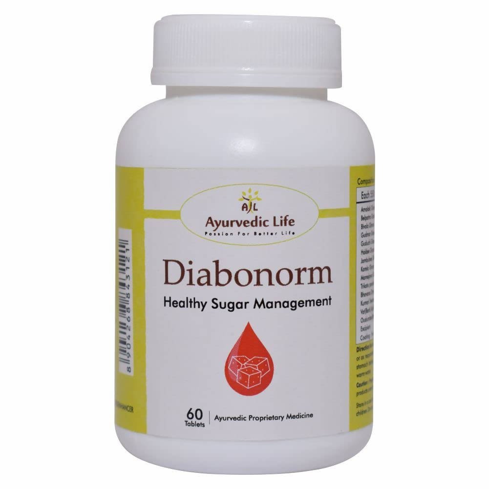 Ayurvedic Life Diabonorm Healthy Sugar Management Tablets | Grocsy