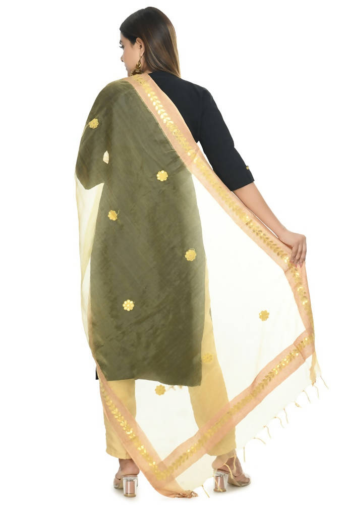 Mominos Fashion Golden Orgenza Gota Patti Dupatta | Grocsy