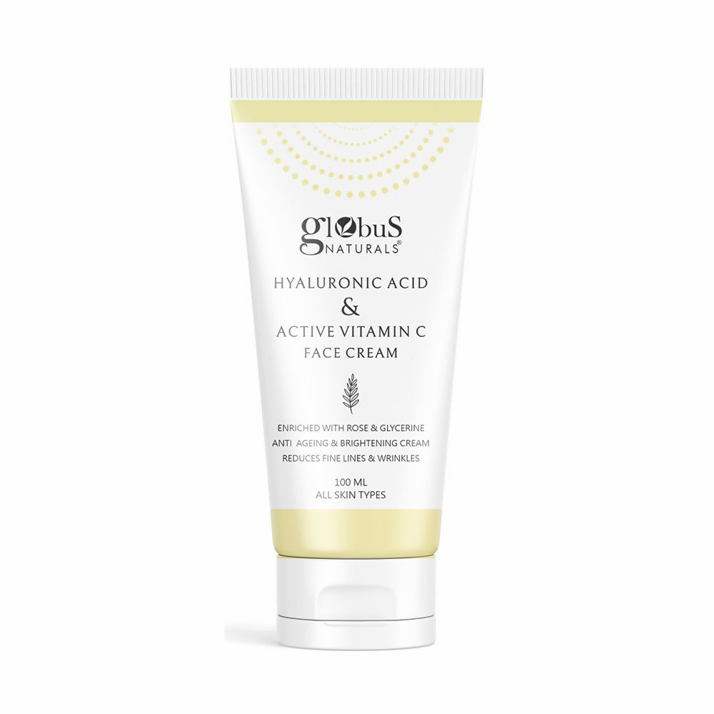 Globus Naturals Hyaluronic Acid & Vitamin C Anti Ageing Face Cream | Grocsy