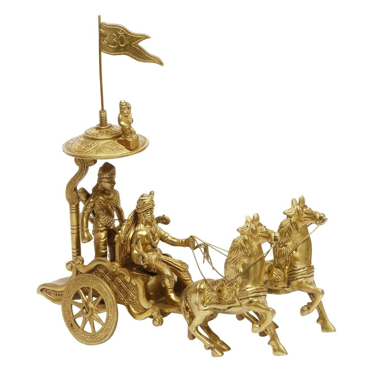 Artvarko Mahabharat Geeta Arjun Chariot Idol | Grocsy