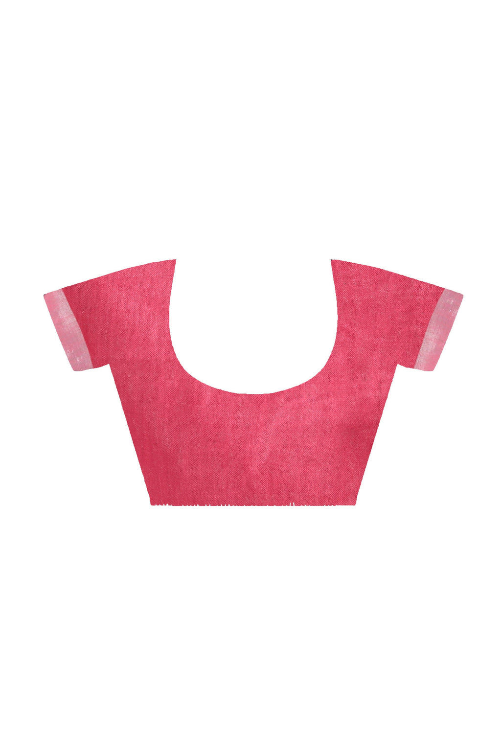 Mominos Fashion Moeza Pink Bhagalpuri Handloom Silk Linen Saree with unstitched Blouse piece | Grocsy