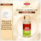 Inveda Sweet Almond Oil (Carrier Oil) | Grocsy