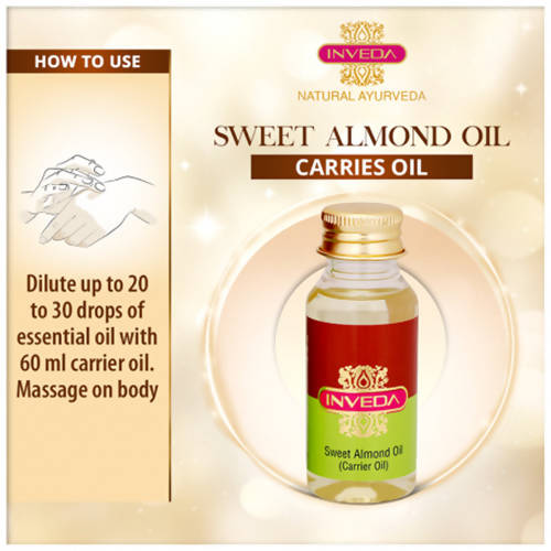 Inveda Sweet Almond Oil (Carrier Oil) | Grocsy