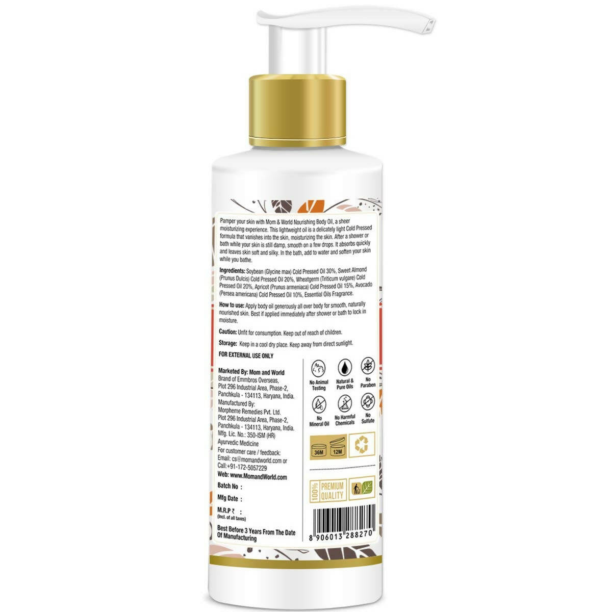 Mom & World Mother Nourishing Body Oil | Grocsy