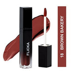 FLiCKA Set and Attack Liquid Matte Lipstick 18 Brown Bakery - Brown | Grocsy