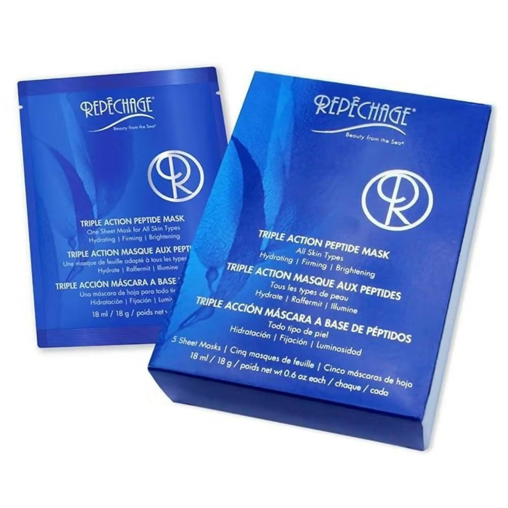 Repechage Triple Action Peptide Face Sheet Mask | Grocsy