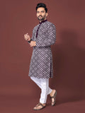 Indian Men's Kurta Pajama Set for Party Wear by Infinity Export | Grocsy