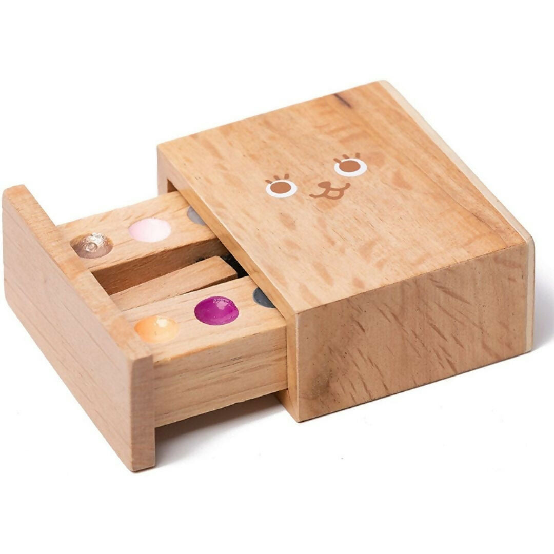Nesta Toys Wooden Makeup Toy, Girls Salon Playset, Beauty Salon Play Set with Vanity and Accessories (12 Pcs) | Grocsy