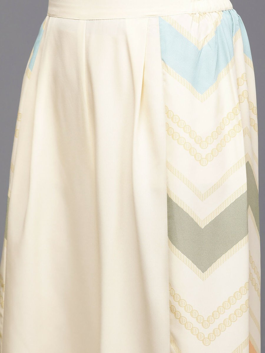 Ahalyaa Women's Traditional Wear Co-ods - Off-white | Grocsy