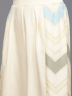 Ahalyaa Women's Traditional Wear Co-ods - Off-white | Grocsy