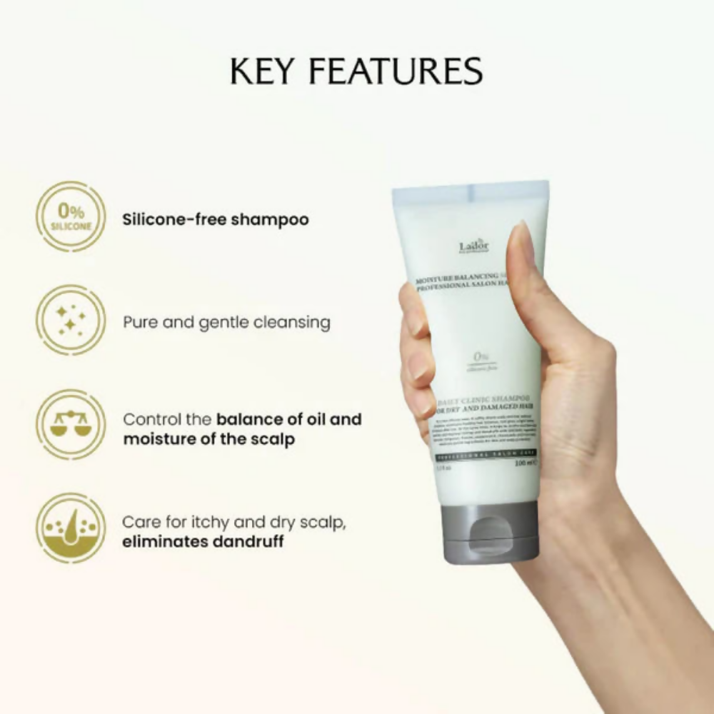 La'dor Korean Moisture Balancing Shampoo for Sensitive Scalp & Dry Hair, Vegan, Paraben Free | Grocsy