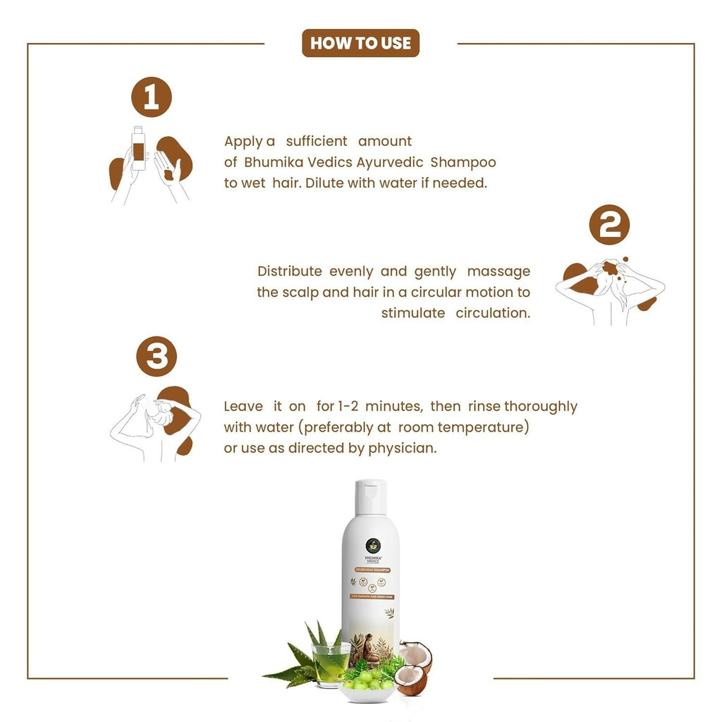 Bhumika Vedics Ayurvedic Shampoo | Grocsy
