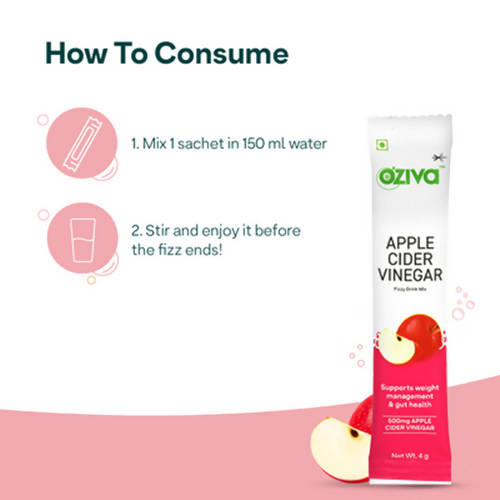 OZiva Apple Cider Vinegar Fizzy Drink Mix | Grocsy