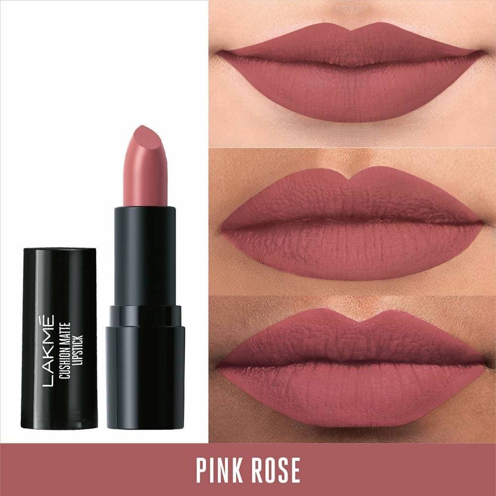 Lakme Cushion Matte Lipstick - Pink Rose | Grocsy