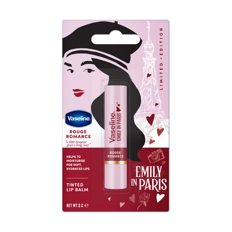 Vaseline Emily In Paris Tinted Lip Balm Stick - Rouge Romance | Grocsy