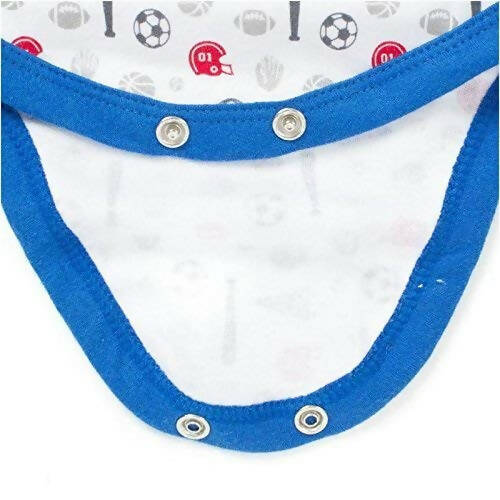 EIO New Born Baby Rompers Body Suits Jump Suit For Boys And Girls - Blue | Grocsy